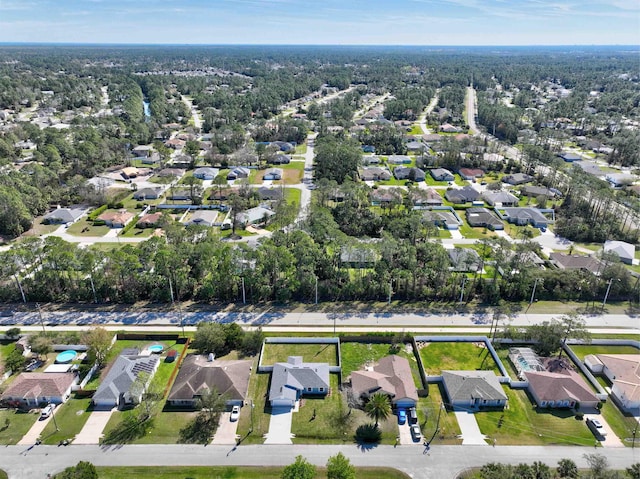 drone / aerial view featuring a residential view