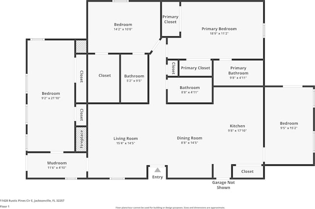 11428 Rustic Pines Cir, Jacksonville, FL 32257 - property floor plan