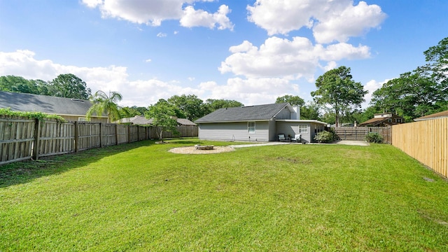 11428 Rustic Pines Cir, Jacksonville, FL 32257 - view of yard featuring a fire pit