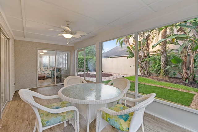 362 Monika Pl, Saint Augustine, FL 32080 - sunroom / solarium with ceiling fan