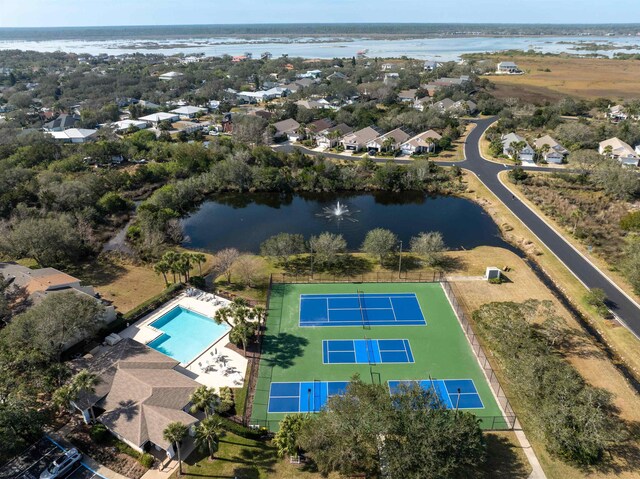 362 Monika Pl, Saint Augustine, FL 32080 - birds eye view of property with a water view