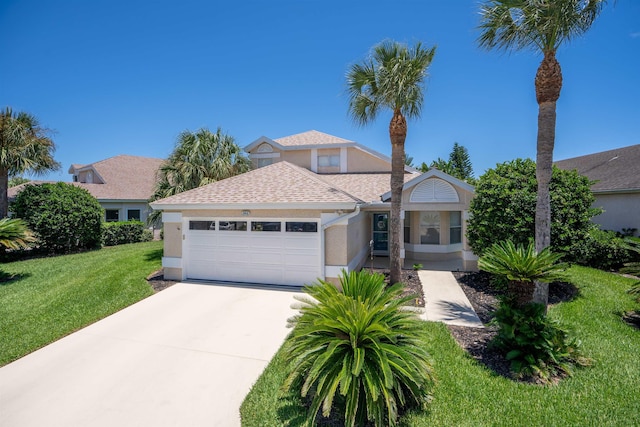 362 Monika Pl, Saint Augustine, FL 32080 - view of front facade with a garage and a front lawn