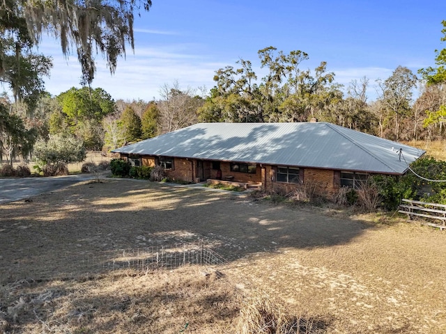 view of back of property