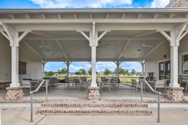 29 Turkey Trot Ct, Saint Augustine, FL 32095 - view of patio / terrace featuring a ceiling fan and outdoor dining space