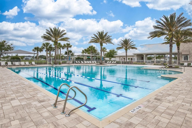 29 Turkey Trot Ct, Saint Augustine, FL 32095 - pool with fence and a patio area