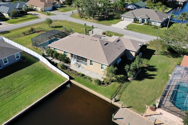 birds eye view of property featuring a residential view