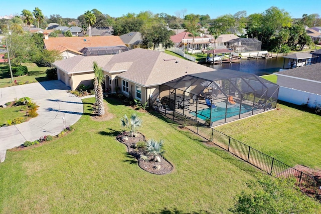 bird's eye view featuring a residential view