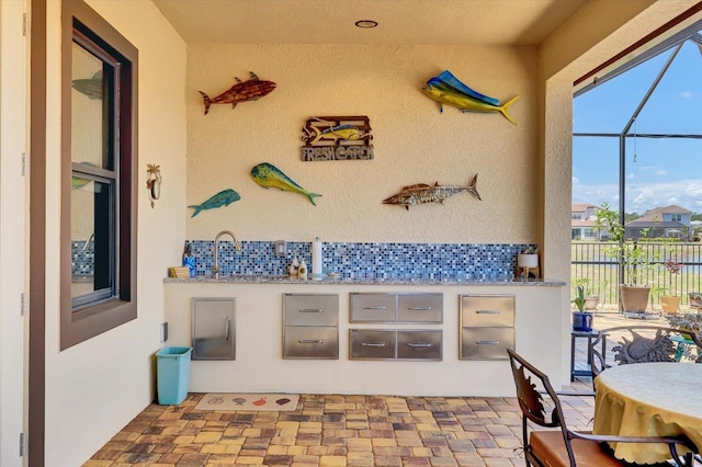 3 Menorca Way, Palm Coast, FL 32137 - view of patio / terrace featuring glass enclosure