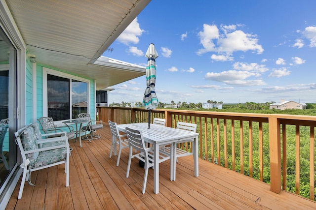 8961 A1A, Saint Augustine, FL 32080 - deck with outdoor dining area