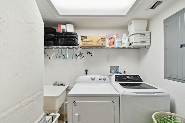 8961 A1A, Saint Augustine, FL 32080 - laundry area with washing machine and dryer