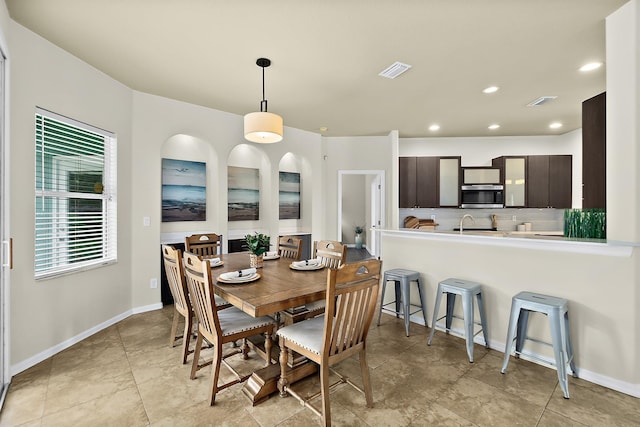 view of dining room