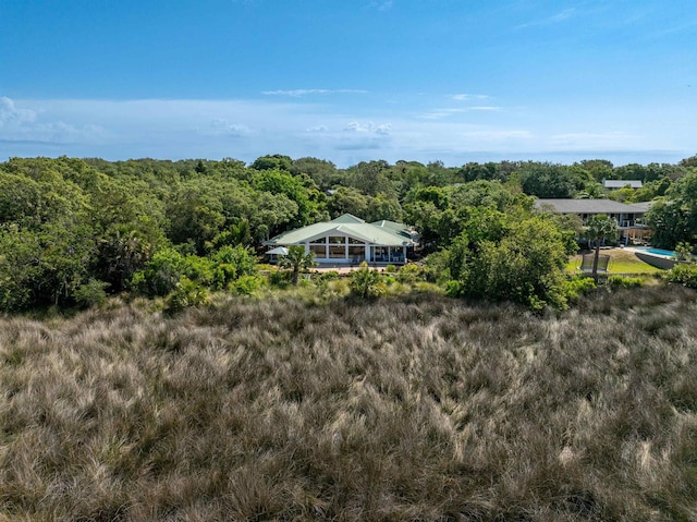 aerial view with a view of trees