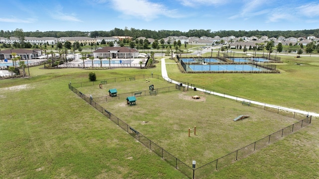 313 Caminha Rd, Saint Augustine, FL 32084 - aerial view of residential area with a pool area