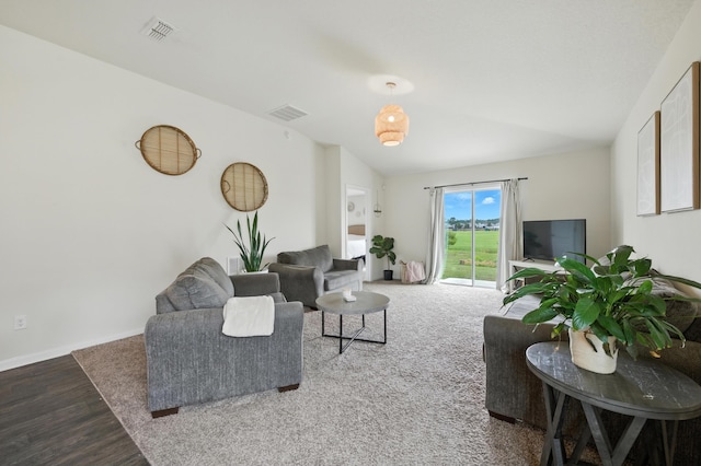 313 Caminha Rd, Saint Augustine, FL 32084 - living room with wood finished floors and baseboards