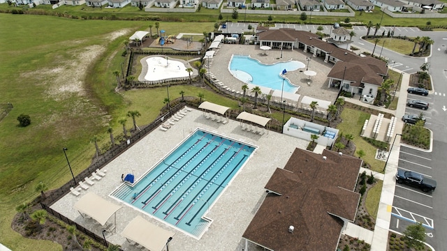 313 Caminha Rd, Saint Augustine, FL 32084 - aerial view of residential area with a pool