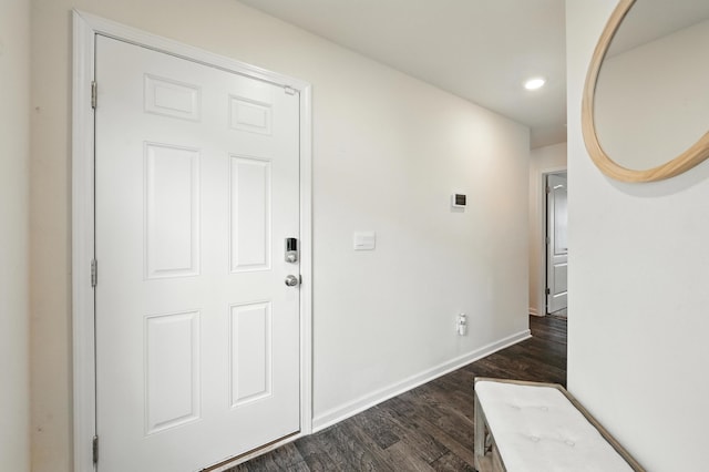 313 Caminha Rd, Saint Augustine, FL 32084 - foyer featuring dark wood-style floors and recessed lighting