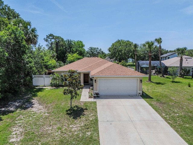 4 Contee Ct, Palm Coast, FL 32137 - single story home with a garage, concrete driveway, and a shingled roof