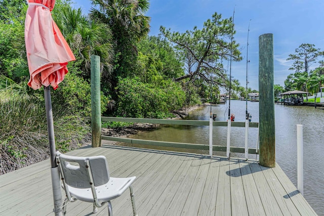 4 Contee Ct, Palm Coast, FL 32137 - dock area with a water view