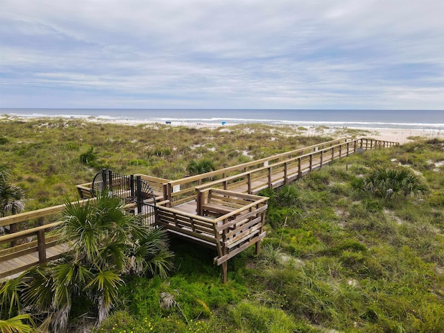 880 A1A Beach Blvd Unit 5113, Saint Augustine, FL 32080 - drone / aerial view of waterfront with a beach