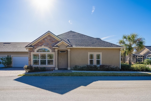 ranch-style house with a garage