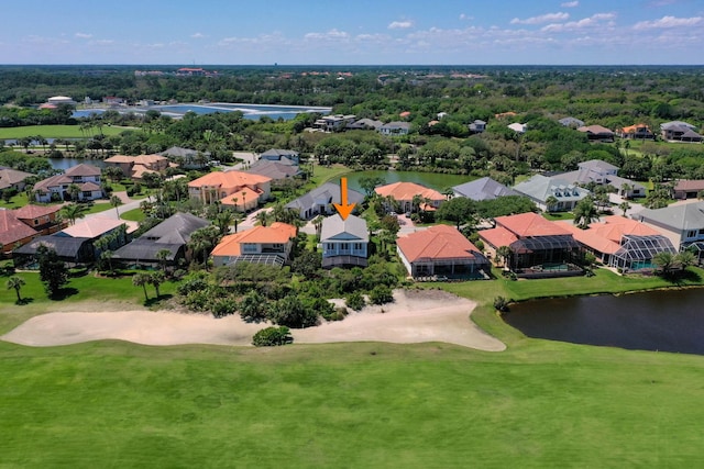 15 Cypresswood Dr, Palm Coast, FL 32137 - aerial view featuring a water view, a residential view, and golf course view