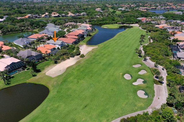 15 Cypresswood Dr, Palm Coast, FL 32137 - birds eye view of property with a water view, a residential view, and golf course view