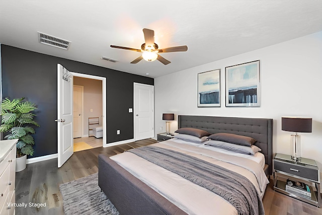 4420 Cedar Ford Blvd, Hastings, FL 32145 - bedroom with wood finished floors and a ceiling fan