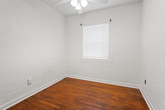 1316 NE 9th St, Gainesville, FL 32605 - unfurnished room with wood finished floors, a ceiling fan, and a textured wall