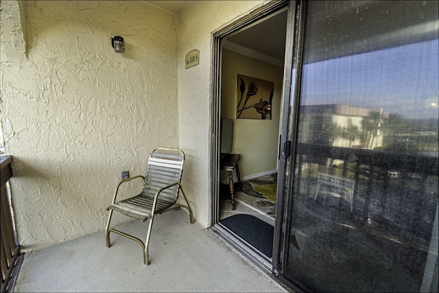 view of balcony