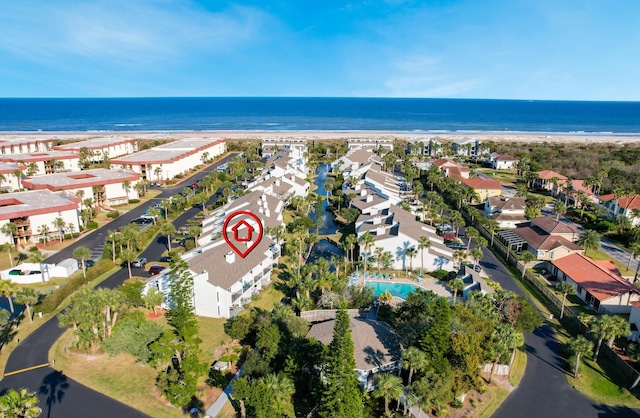 890 A1A Beach Blvd Unit 3, Saint Augustine, FL 32080 - aerial overview of property's location with a large body of water and nearby suburban area