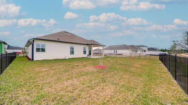 exterior space with a yard