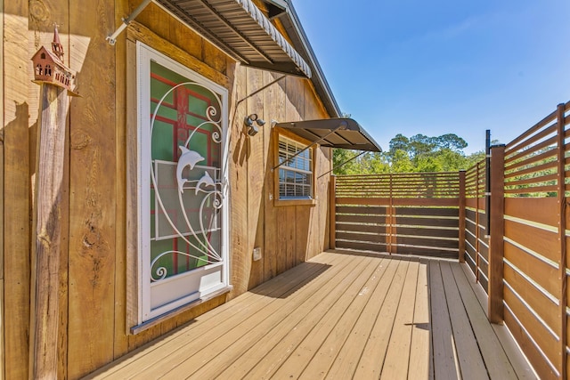 view of deck