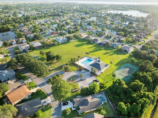 980 Windward Way, Saint Augustine, FL 32080 - aerial view of property and surrounding area with a nearby body of water, nearby suburban area, and a pool