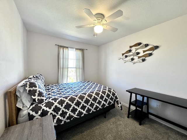 5961 S A1A, Saint Augustine, FL 32080 - bedroom with carpet floors and a ceiling fan