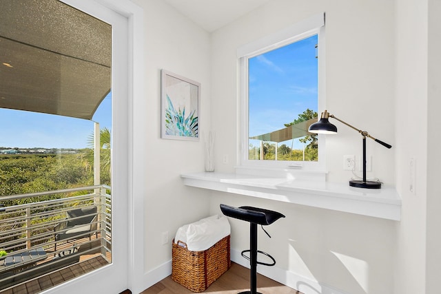 194 Riberia St, Saint Augustine, FL 32084 - bar featuring healthy amount of natural light and wood finished floors
