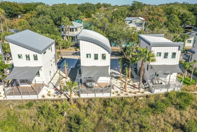 194 Riberia St, Saint Augustine, FL 32084 - view from above of property with a heavily wooded area