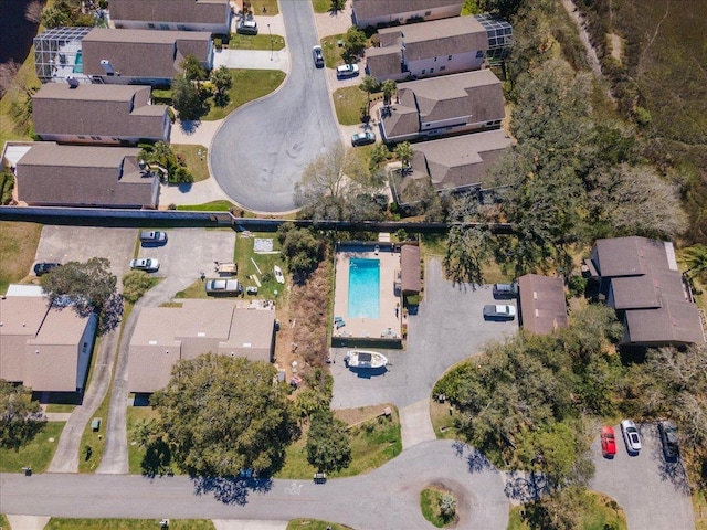 drone / aerial view featuring a residential view