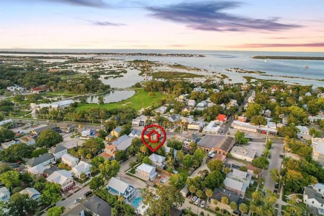 7 Cincinnati Ave, Saint Augustine, FL 32084 - aerial view at dusk of a water view and a residential view