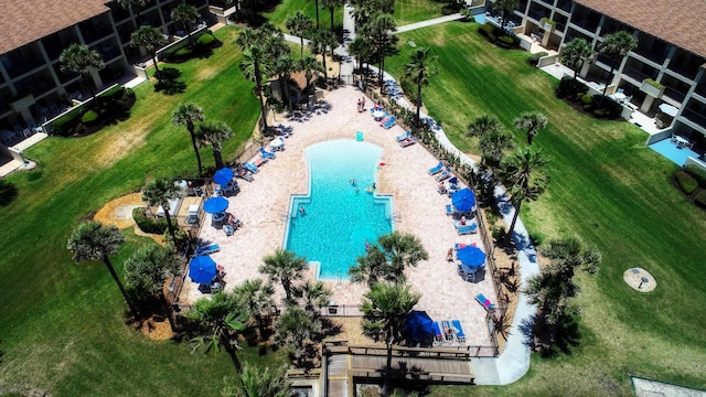 850 A1A Beach Blvd Unit 74, Saint Augustine Beach, FL 32080 - bird's eye view of a pool