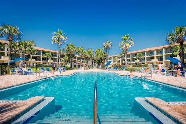 850 A1A Beach Blvd Unit 74, Saint Augustine Beach, FL 32080 - community pool with a patio area