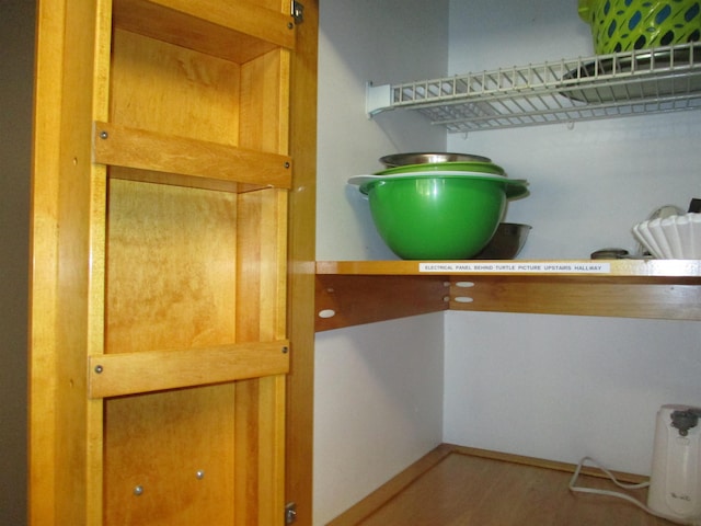 interior space featuring wood finished floors