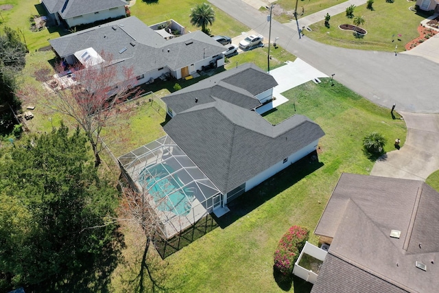 drone / aerial view featuring a residential view