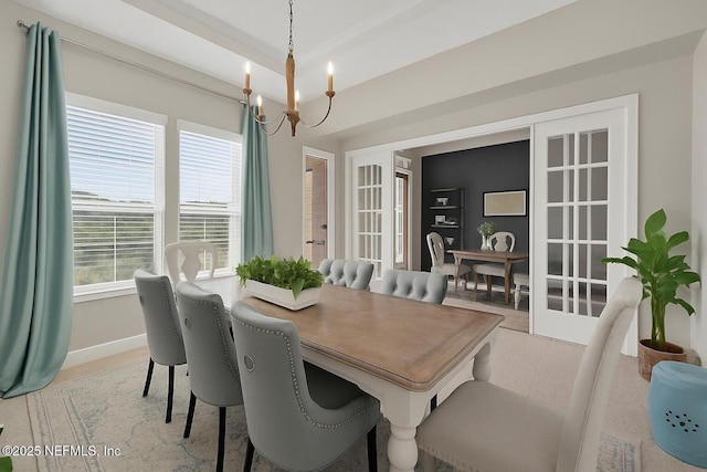 2790 Las Calinas Blvd, Saint Augustine, FL 32095 - dining room with a chandelier and plenty of natural light