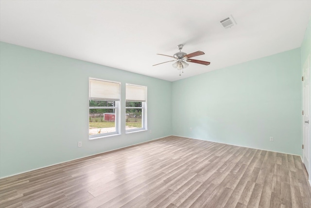 10160 Ebert Ave, Hastings, FL 32145 - empty room with a ceiling fan and wood finished floors