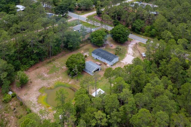 10160 Ebert Ave, Hastings, FL 32145 - aerial view of property and surrounding area featuring a heavily wooded area