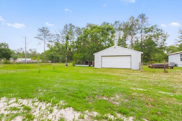 10160 Ebert Ave, Hastings, FL 32145 - view of grassy yard with a garage and an outbuilding