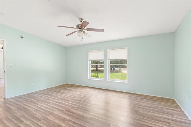 10160 Ebert Ave, Hastings, FL 32145 - empty room featuring ceiling fan and wood finished floors