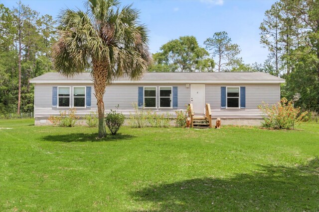 10160 Ebert Ave, Hastings, FL 32145 - view of front of property featuring a front yard