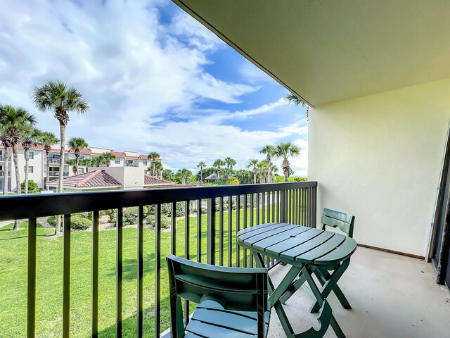 view of balcony