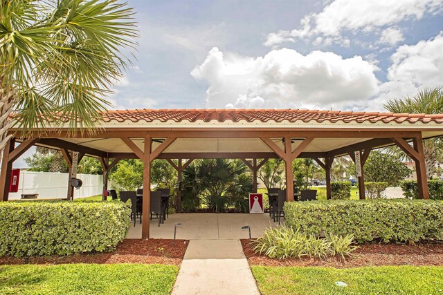 view of home's community featuring a gazebo